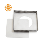 square tart tin with removable base