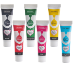 6 food colorings in progel tube