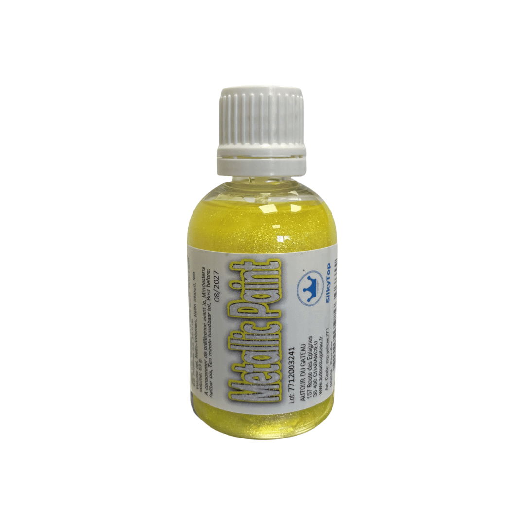 Silkytop glittery yellow food coloring