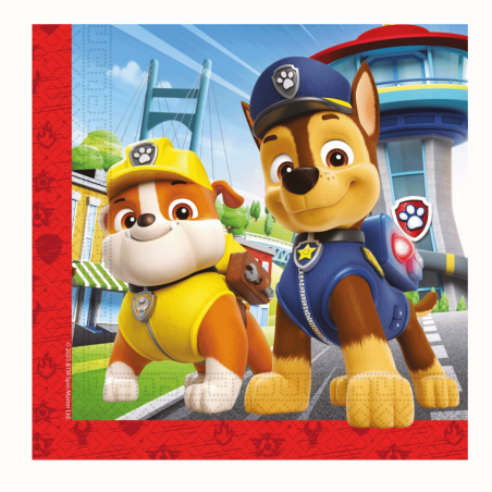 Paw Patrol birthday napkins
