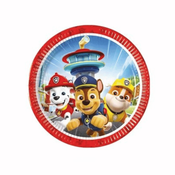 Paw Patrol plates for birthday parties, disposable tableware