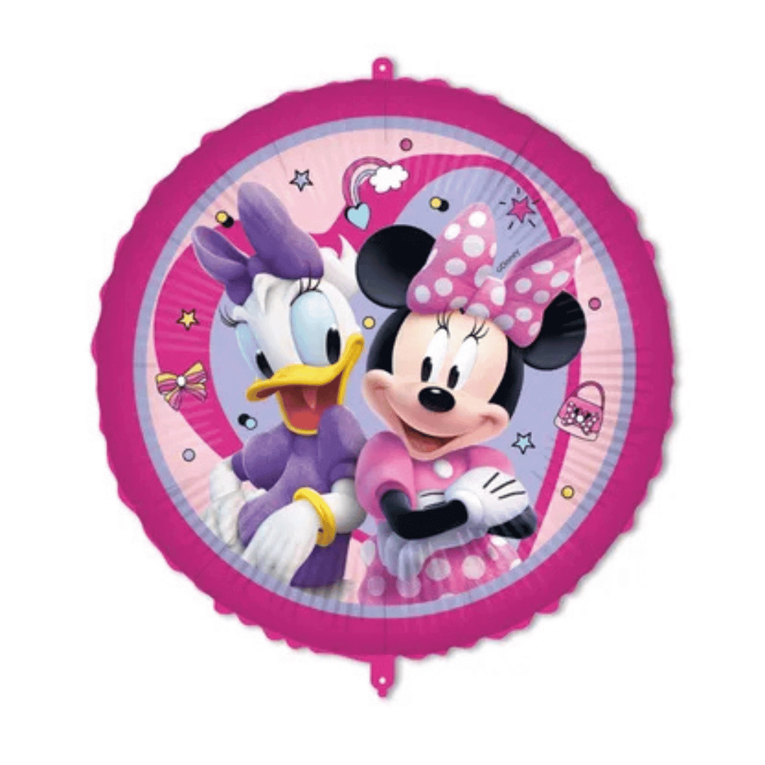 Minnie and Daisy aluminum birthday balloon, 46 cm