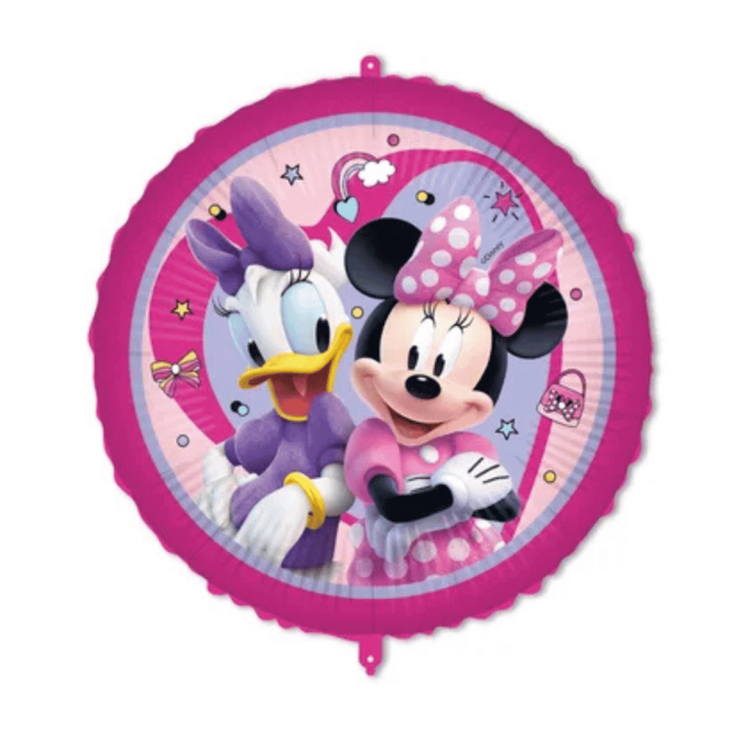 Minnie and Daisy aluminum birthday balloon, 46 cm