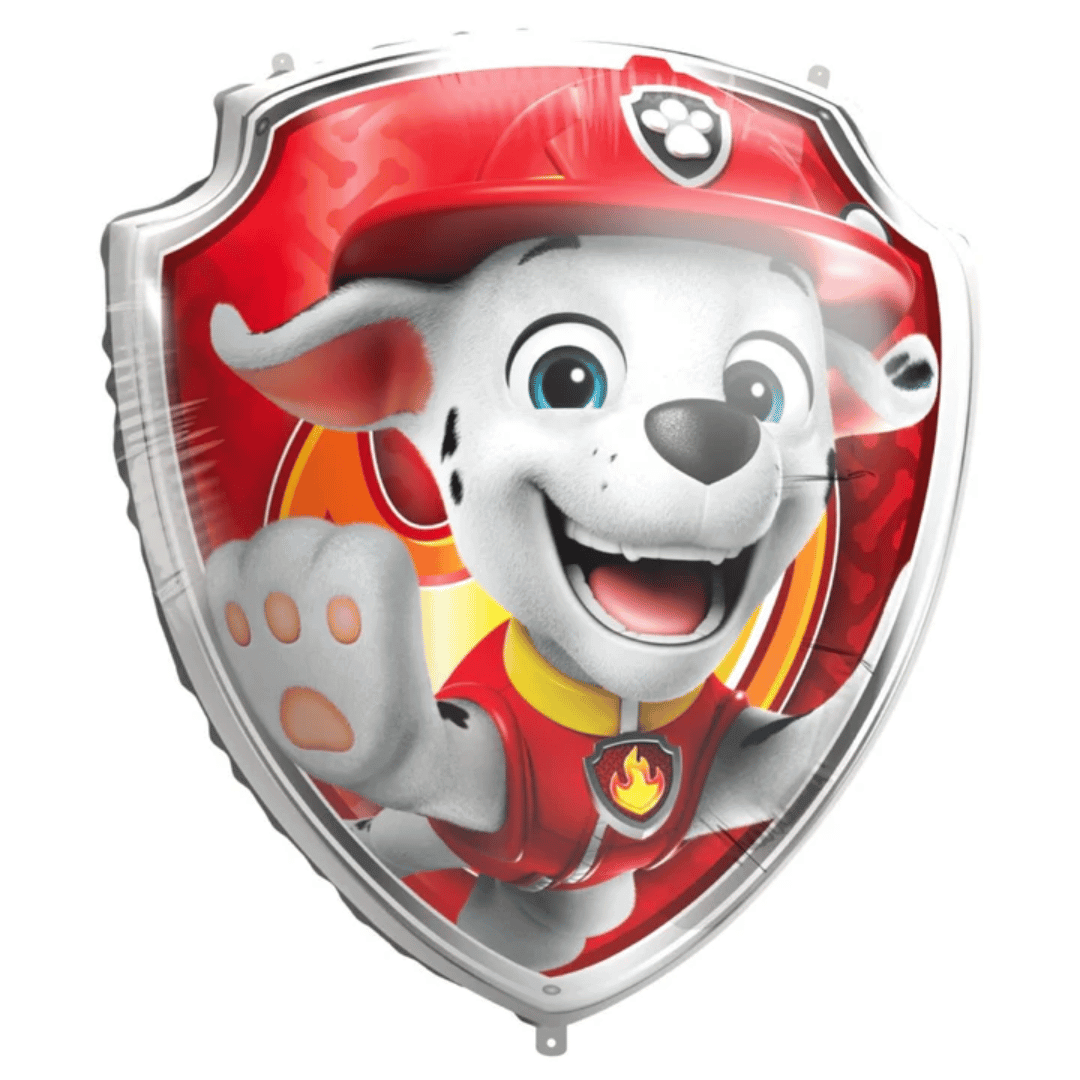 Giant Marshall foil balloon for Paw Patrol birthday