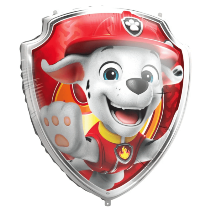Giant Marshall foil balloon for Paw Patrol birthday
