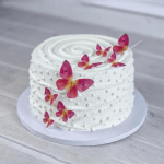 Edible wafer butterfly cake decorations