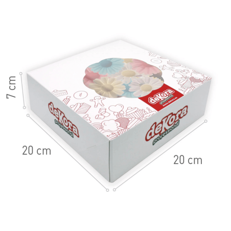 Wafer paper flowers for cake decoration - 150 daisies