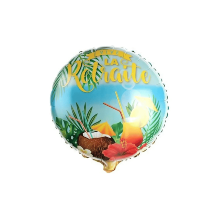 Happy retirement foil balloon 45cm