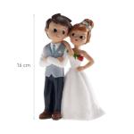 wedding cake figurine height