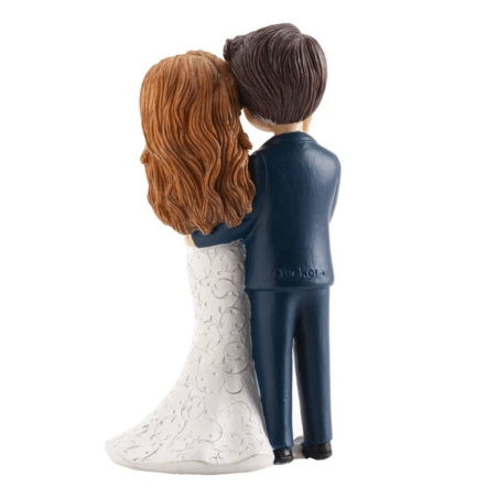 wedding cake figurine - back view