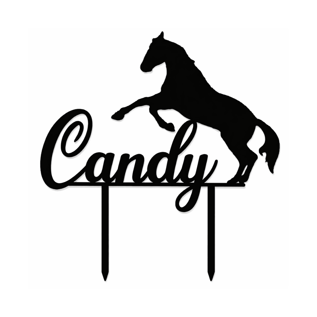 Cake Topper Horse personalized first name