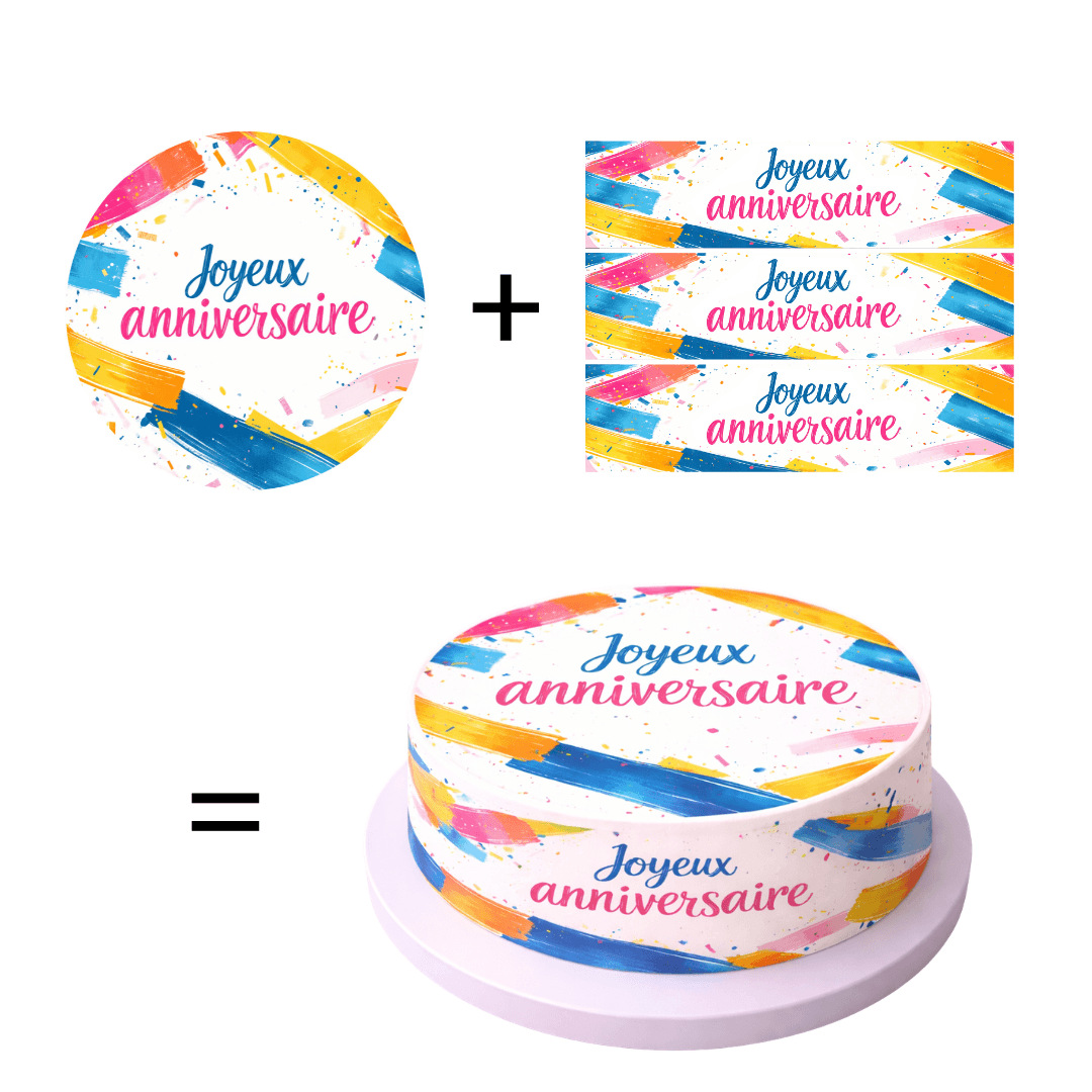 Birthday cake decor kit at a low price