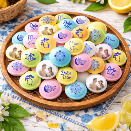 Customizable Amalfi table saucers