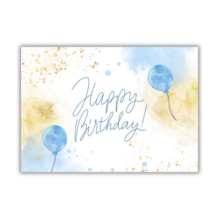 A4 Happy Birthday sugar sheet