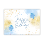 A4 Happy Birthday sugar sheet