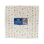 50 sheets of parchment paper for bento cakes with a gold and silver star pattern