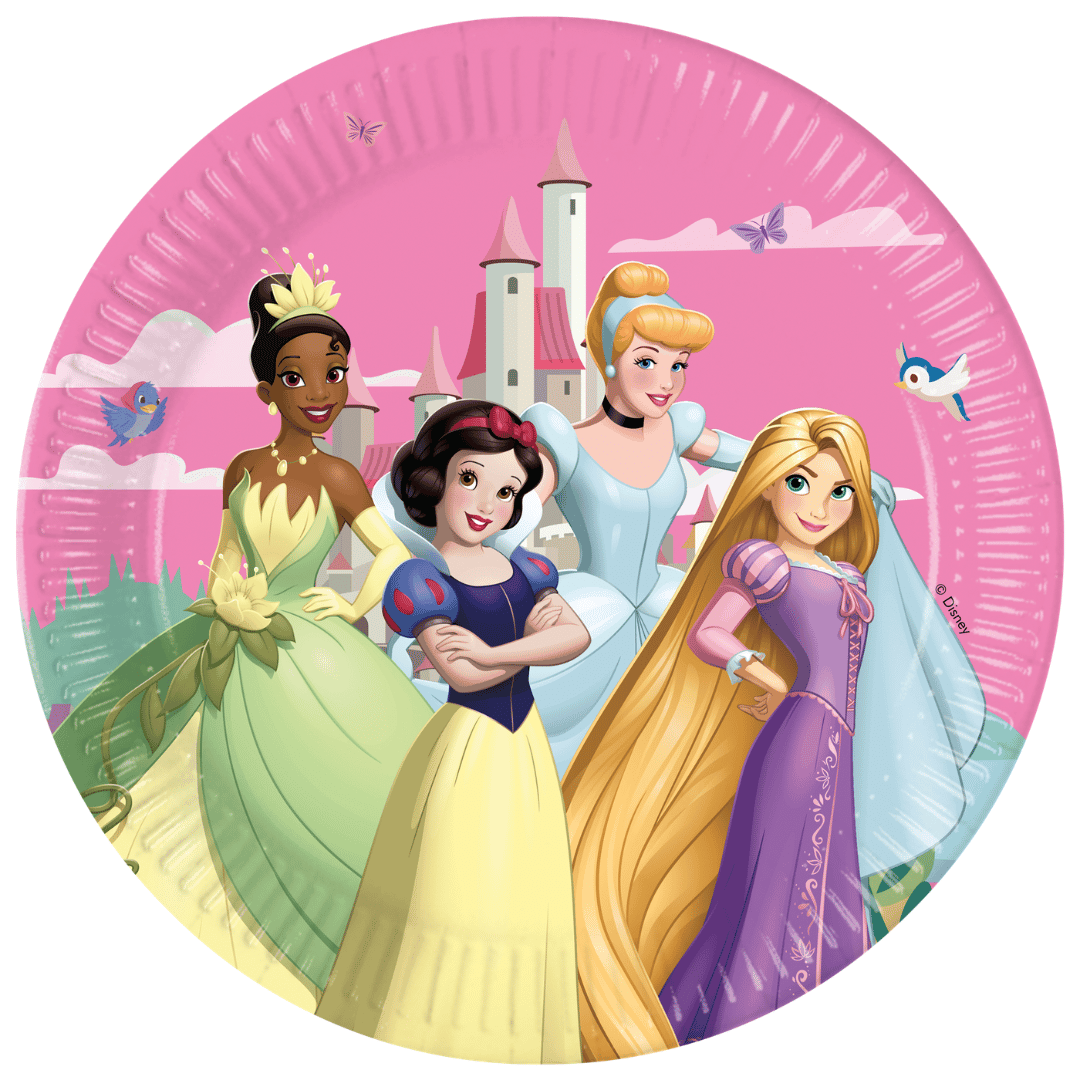 Disney princess plates - set of 8