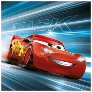 20 Cars paper napkins with Lightning McQueen