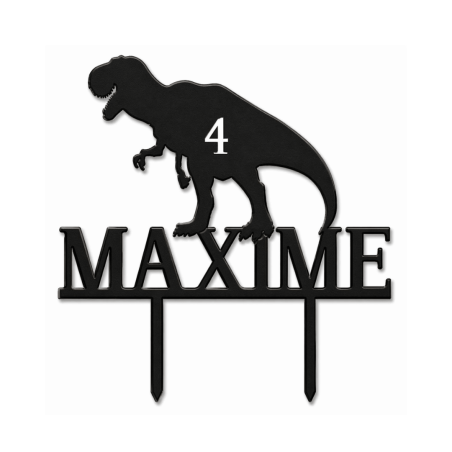 Customizable Dinosaur Cake Topper