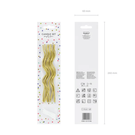 long spiral birthday candles 14 cm