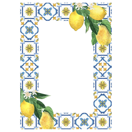 Customizable A4 edible photo of Amalfi