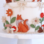 fox sugar paste decoration