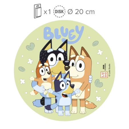 wafer disc bluey 20 cm