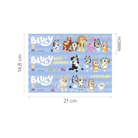 Bluey cake wrap