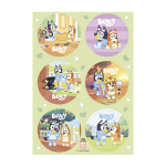 6 mini cupcake wafer discs Bluey and Bingo