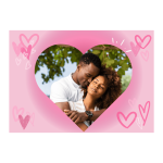 Edible photo A4 Heart