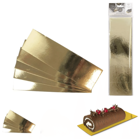 5 gold & silver log bases