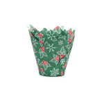 Christmas muffin cases, House of Marie, holly leaves