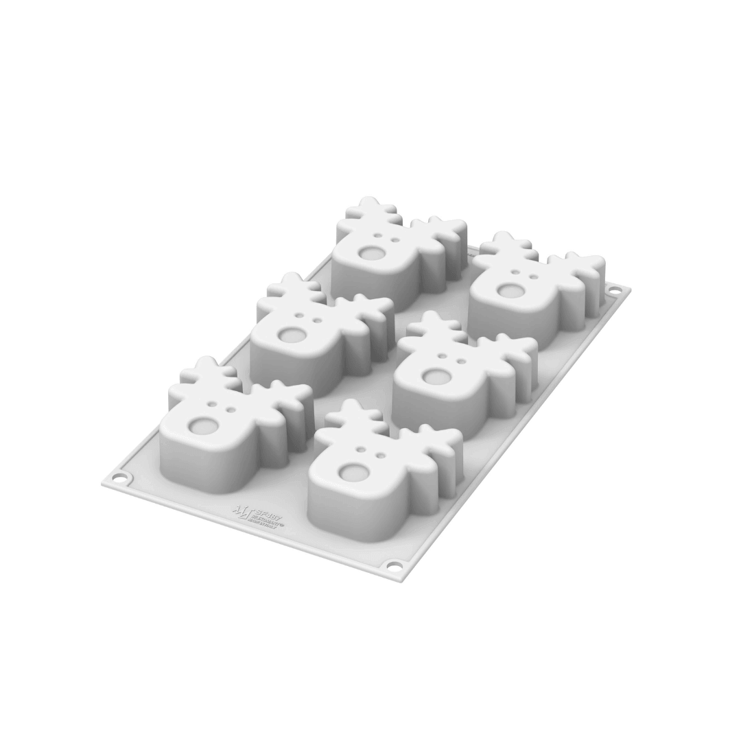 Silikomart Rudolph mold for entremets, Christmas desserts
