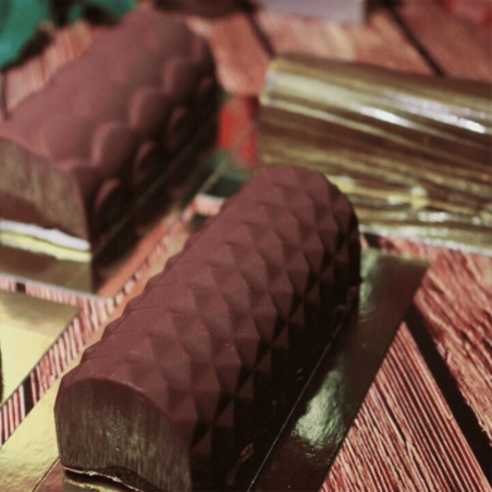 mini Christmas log decorations, Cecoa Paris