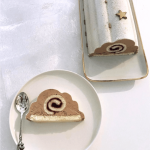 Cloud-shaped Christmas log with Cécoa Paris mold