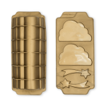 log mold with chocolate mold