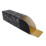 Black log box with Christmas motifs, Cécoa Paris