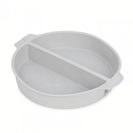 24cm silicone mold with central divider