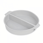 24cm silicone mold with central divider
