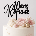Customizable birthday topper