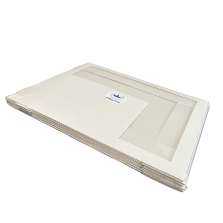White cake box with window for professional use - set of 5