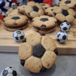 Football cookie cutter for cake