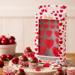 16 pink sugar hearts for cake decoration