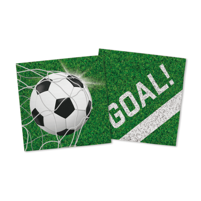 20 football paper napkins
