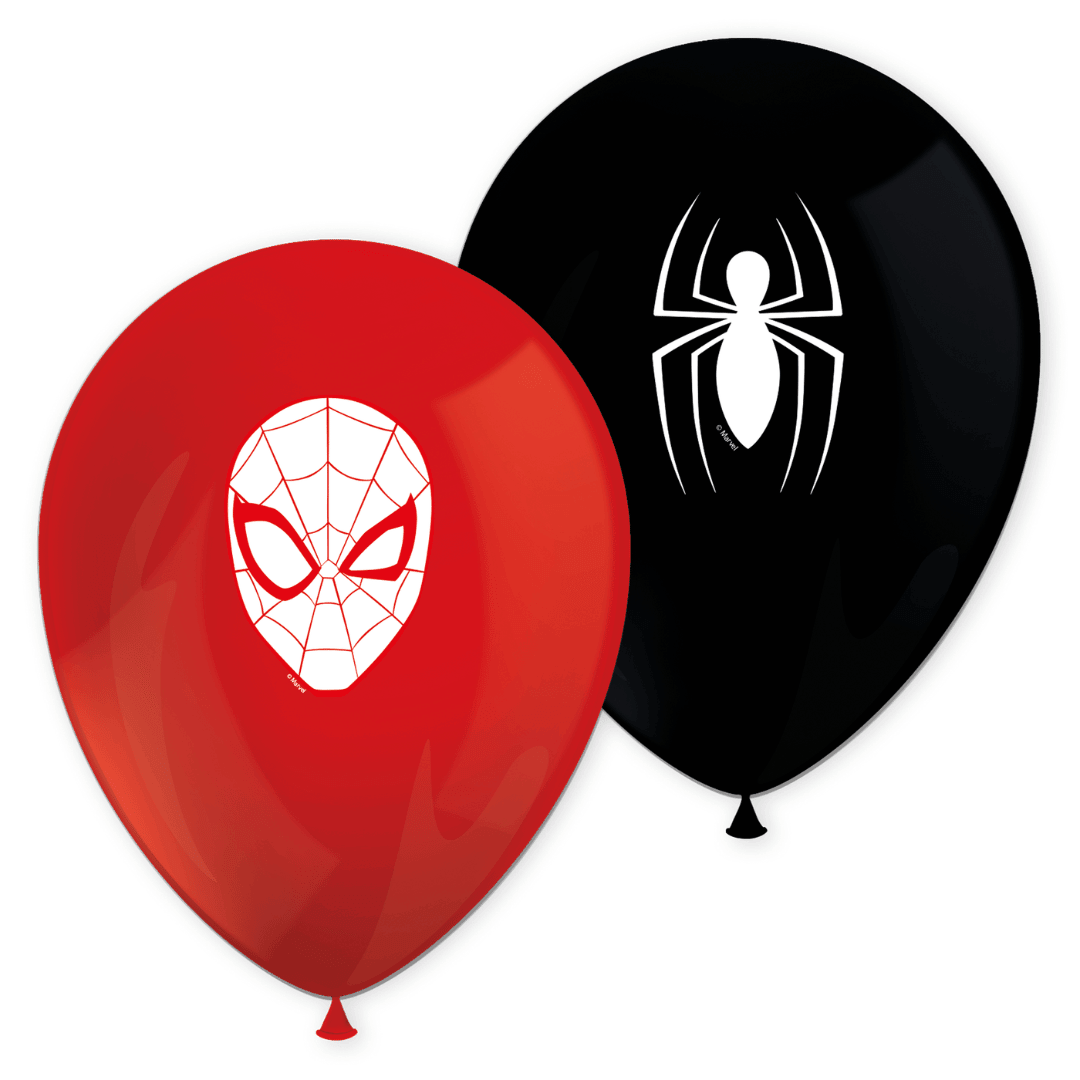 6 spiderman balloons at a low price