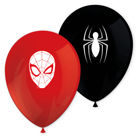 6 spiderman balloons at a low price