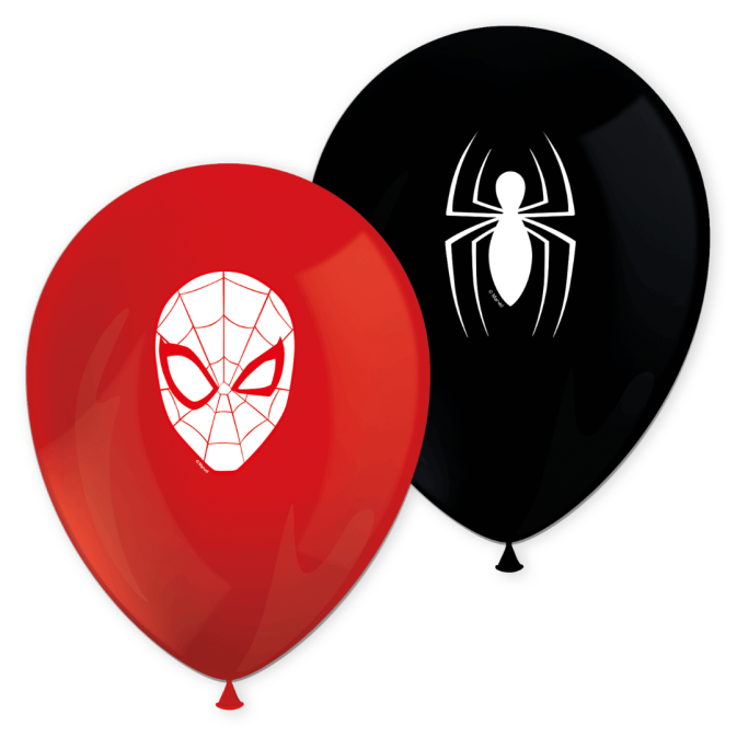 6 spiderman balloons at a low price