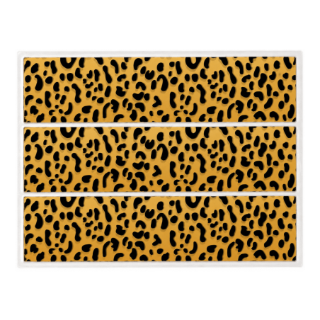 Leopard edible cake outline