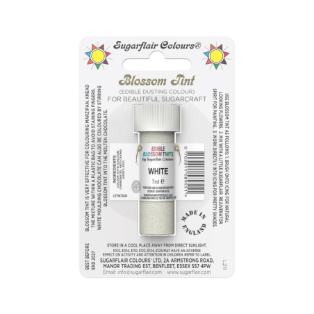 White powdered food coloring - Sugarflair