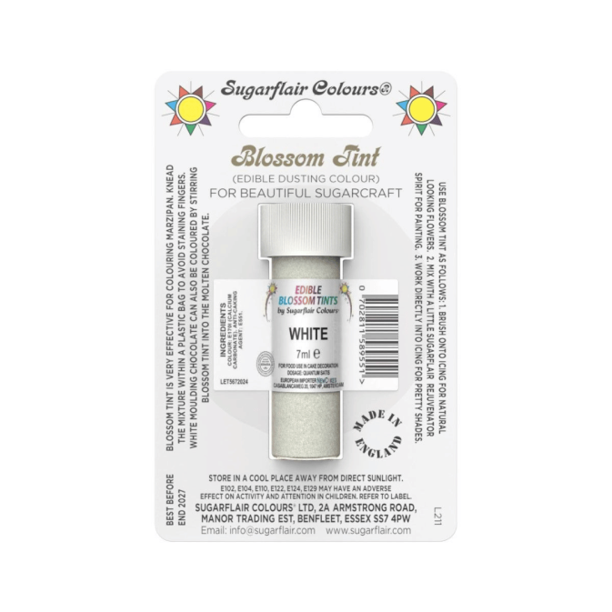 White powdered food coloring - Sugarflair